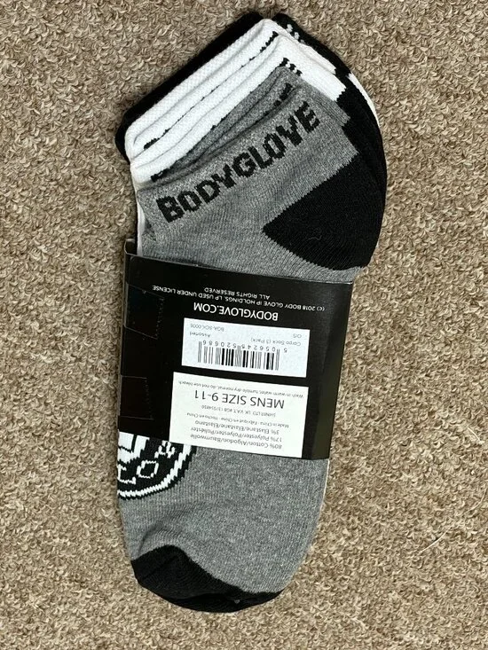Body Glove Ankle Socks 3-Pack Men's Size 9-11
