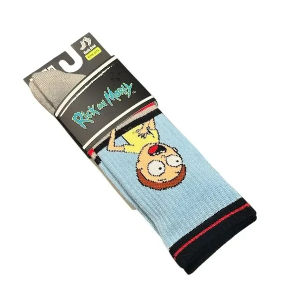 SWAG Rick and Morty Men’s Crew Performance Socks One Size NEW