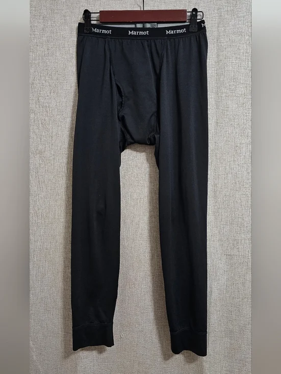 Marmot Men's Black Thermal Base Layer Long Johns