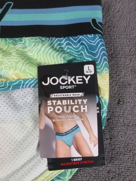 Men's Jockey Sport Mesh stability pouch microfiber stretch brief