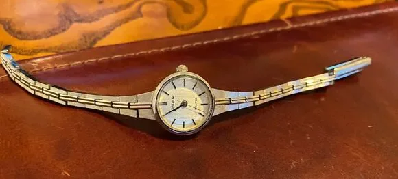VTG Women's Gruen Dress Watch, Silver Tone Link Band