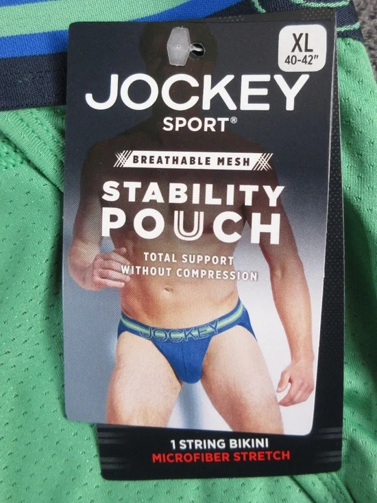 Men's Jockey Sport mesh pouch string bikini briefs