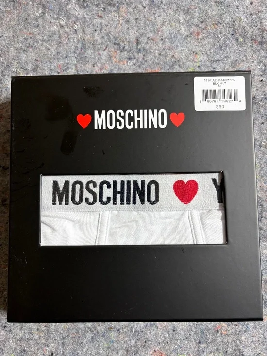 Moschino My Valentine Trunk Brief 2-Pack — Size M, New in Box