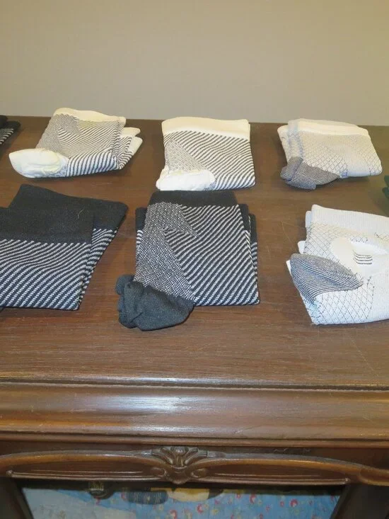 Men's Toeless Neuropathy  Compression Socks Sz L  (9 pair) NEW!
