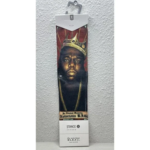 Stance Anthem Socks The Notorious B.I.G In Loving Memory Size Medium 8-10.5