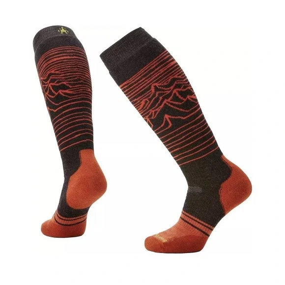 Smartwool Snowboard Full Cushion Socks Iguchi Pattern Over-the-Calf LARGE NEW