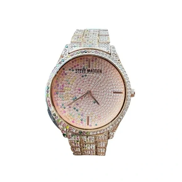 Steve Madden Rose Gold with Rhinestones Watch‎ NWT