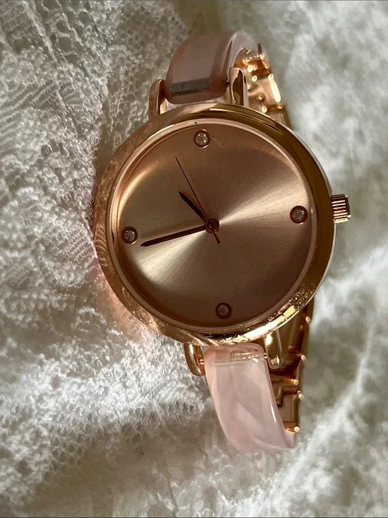 Rose Gold and Pink Women's Bracelet Watch