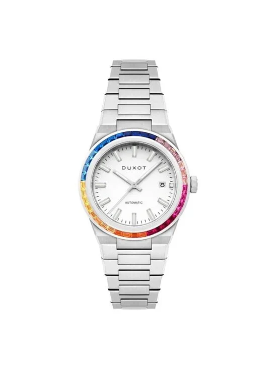NWT Duxot Alicante Rainbow White Dial Men's Watch