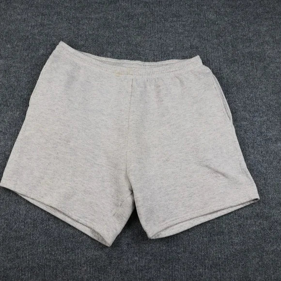 Vintage Team USA Olympic Sweat Shorts Mens Heather Gray Fleece Embroidered Rings