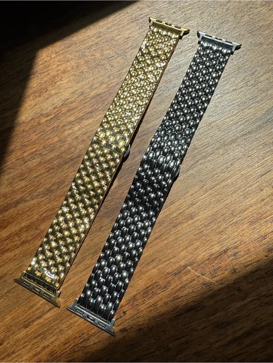 2 New Apple Watch stainless steel watch bands 38mm