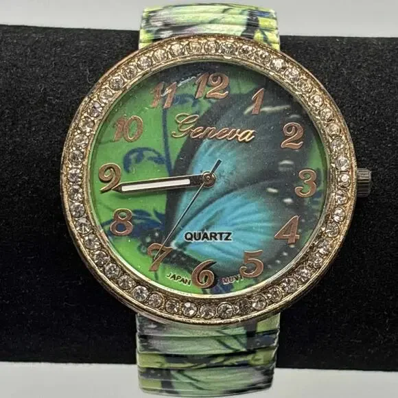 Green & Blue Butterfly Watch