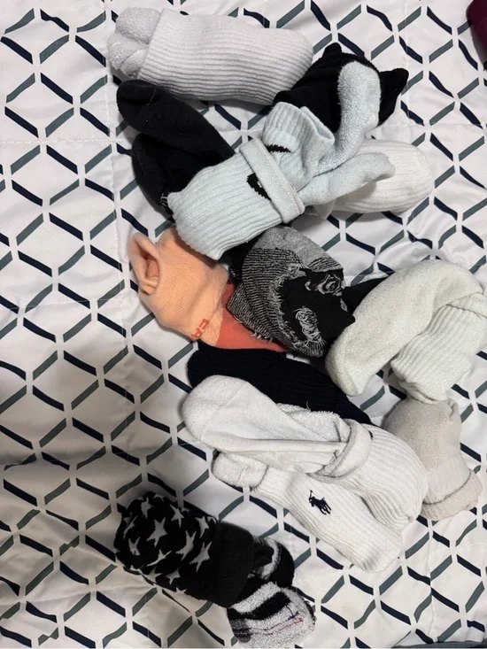 12 pairs of assorted socks