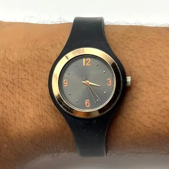 Gold & Black Watch