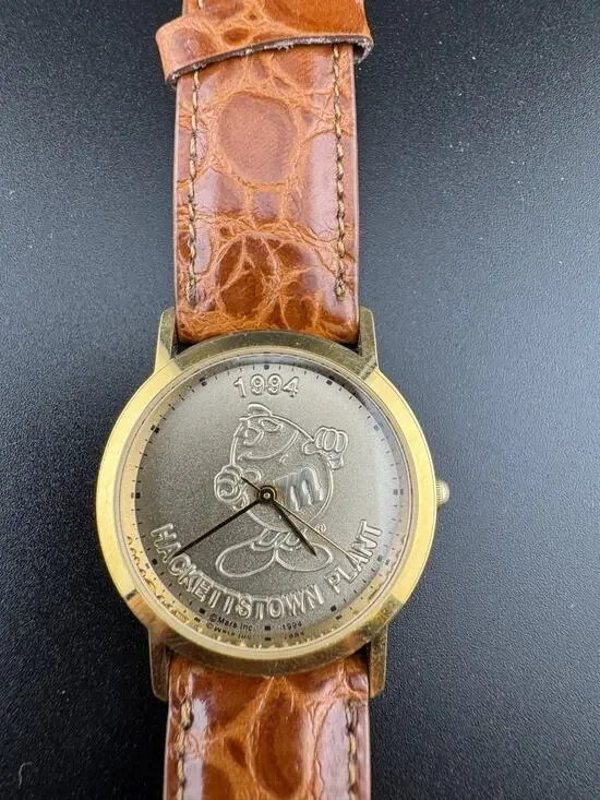 Vintage 1994 M&M’s MARS HACKETTSTOWN PLANT LADIES Wrist Watch