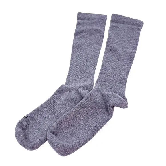 MeMoi Men's Wellfit Grey Tall Compression Socks 15-20mmHg Size Large