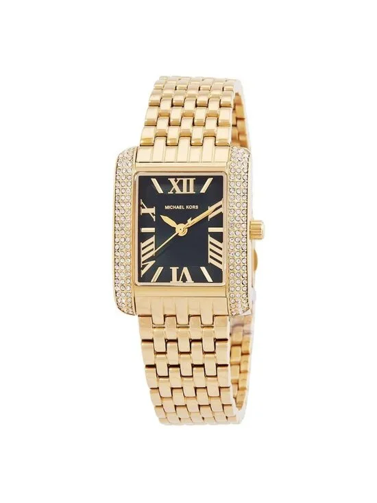 NWT Michael Kors Emery Quartz Crystal Green Dial Ladies Watch
