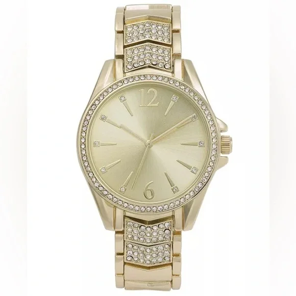 NIB Women's Gold-Tone Bracelet Watch