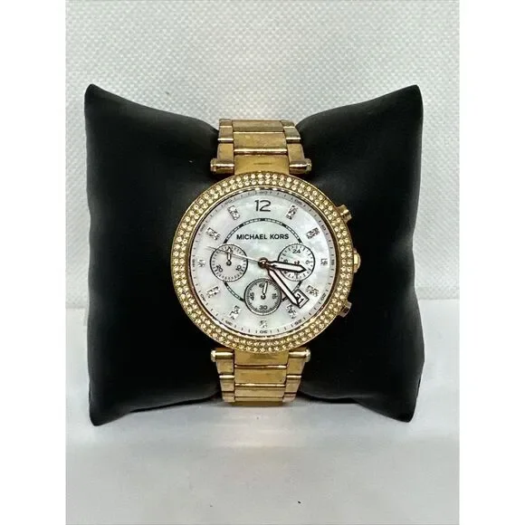 Michael Kors Parker MK5491 Women's Gold Stainless Steel Analog Dial Watch NUL35