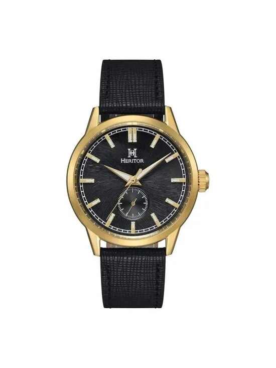 NWT Heritor Argento Automatic Black Dial Men's Watch