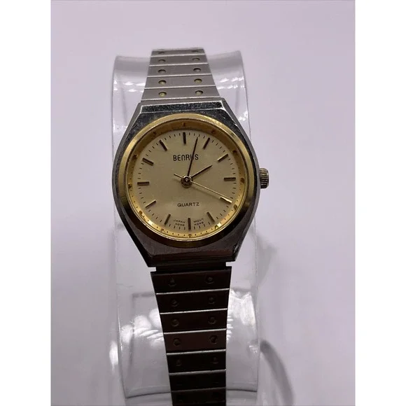 Vintage Benrus Women's Quartz‎ Watch Silver Band- New Battery