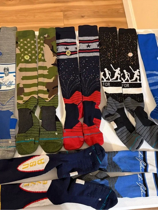 Stance Licensed MLB Players Apparel Mens Long Socks Lot of Many Graphic