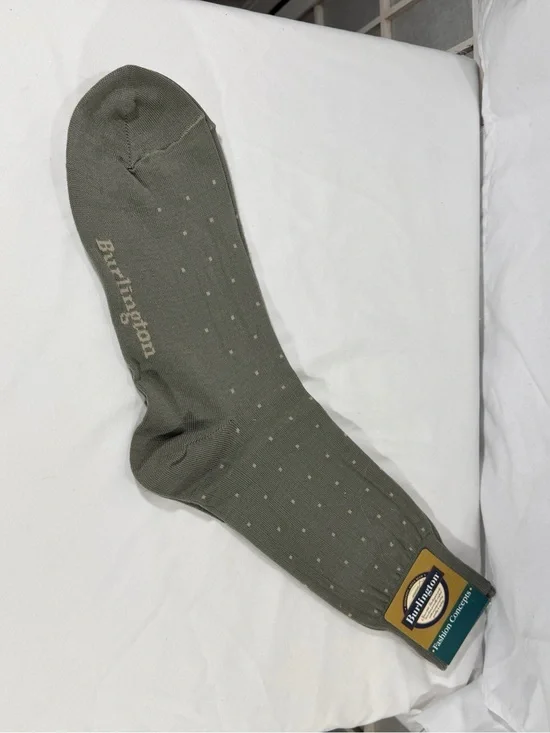 Men's Olive Green Dress Socks — Subtle Dot Pattern
