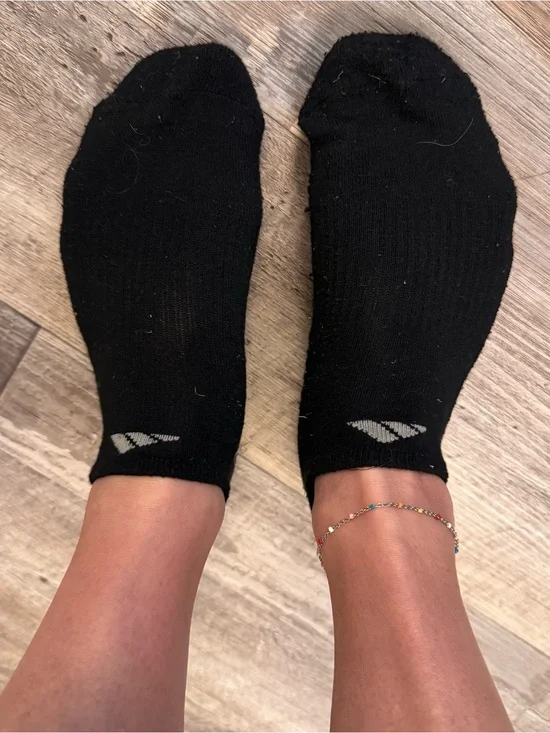 Well worn adidas Black No-Show Athletic Socks