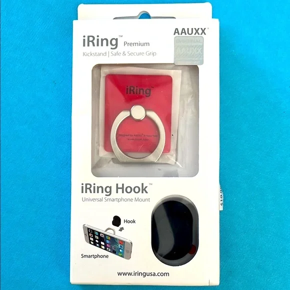 AAUXX iRing‎ Premium Smartphone Mount - Red and Silver