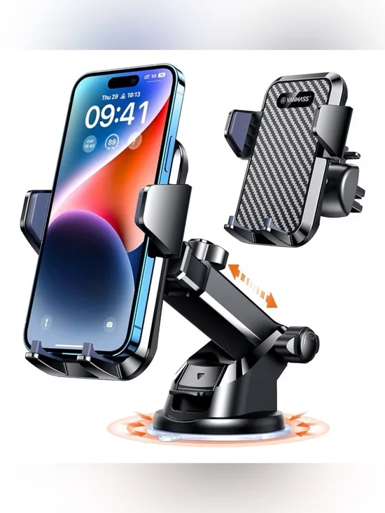 Van Mass car phone mount - suction stand on dash