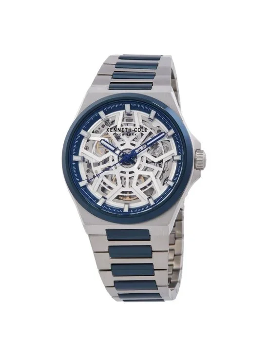NWT Kenneth Cole New York Skeleton Automatic Men's Watch