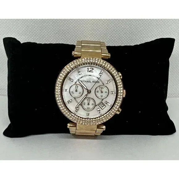 Michael Kors Parker MK5491 Women's Gold Stainless Steel Analog Dial Watch NUL33