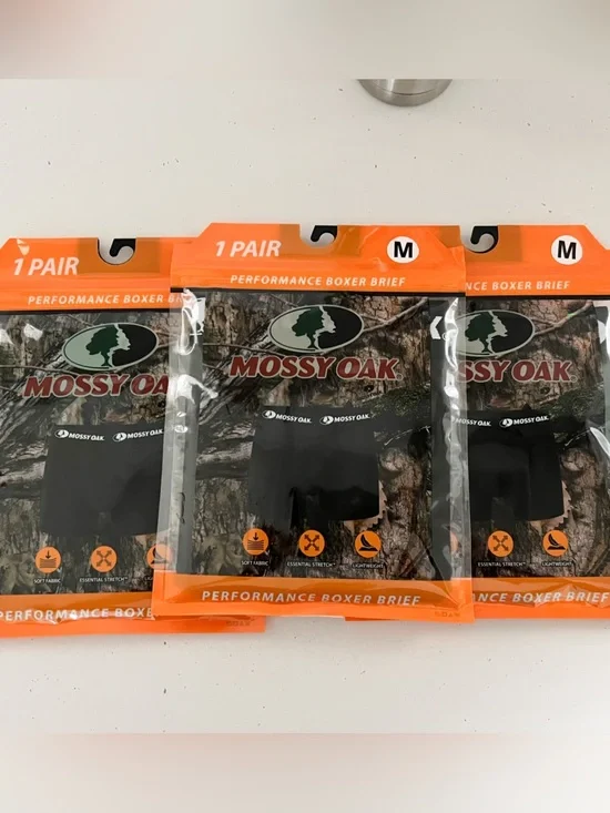 NWT Mossy Oak Performance Boxer Briefs Men’s Medium Camo 3 Pair Bundle