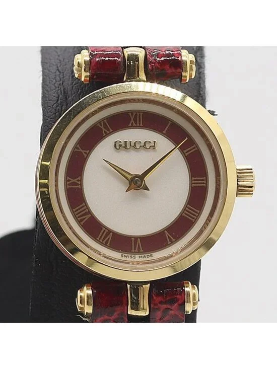 Gucci Box and Paperback Quartz Sherry Line White Dial Watch