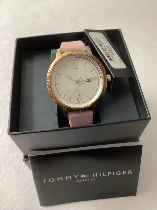 Tommy Hilfiger Pink Silicone Strap Watch 38mm