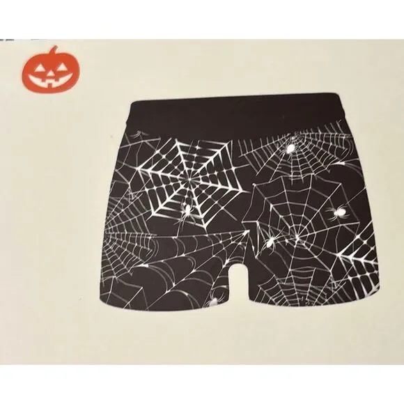CultureFly Special Thanks Halloween Spider Web Boxer Shorts Adult XL NWT #13