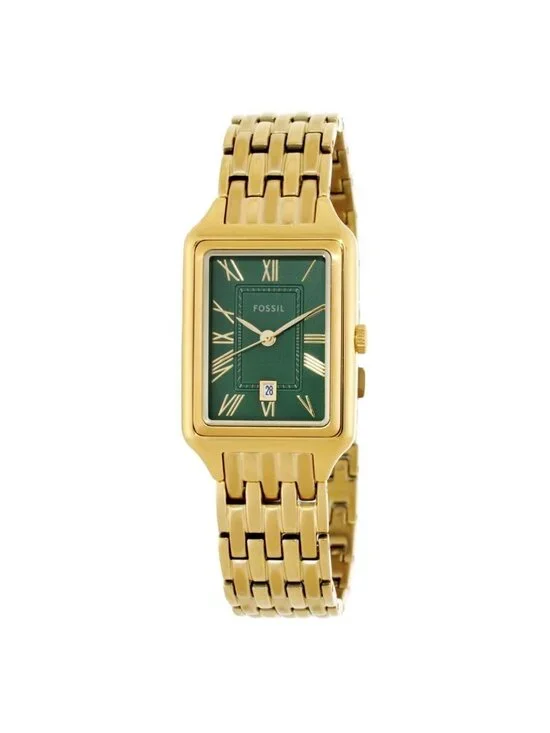 NWT Fossil Raquel Quartz Green Dial Ladies Watch