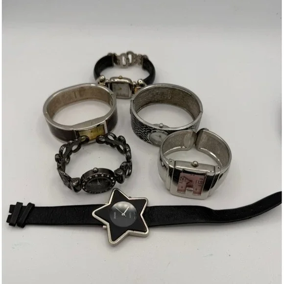 Lot of 6 Women's Watches Suizo EYKI Studio Time New Batteries Running