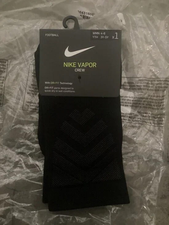 Vapor Crew Soccer Socks SX5698-010 Black