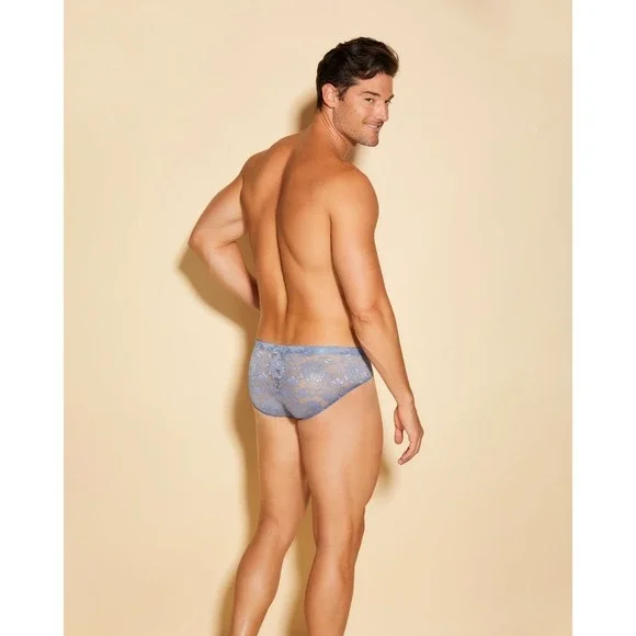 Cosabella Never Say Never Lace Brief Men Soft Stretch Designer Underwear‎ NEW XL