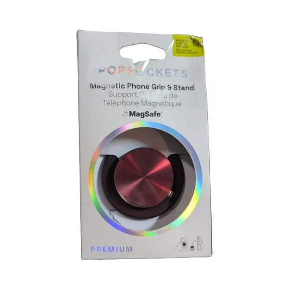 15-O PopSockets Premium MagSafe Round Phone Grip & Stand for iPhone -‎ Oxblood