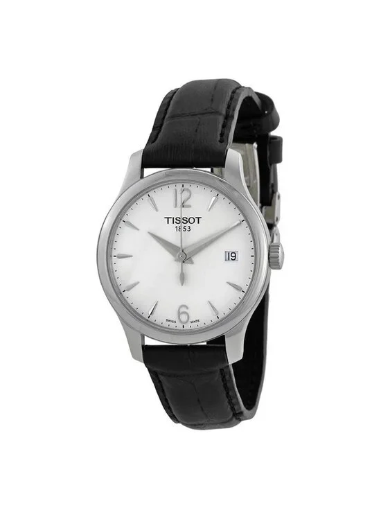 NWT Tissot T-Classic Tradition Silver Dial Ladies Watch T0632101603700