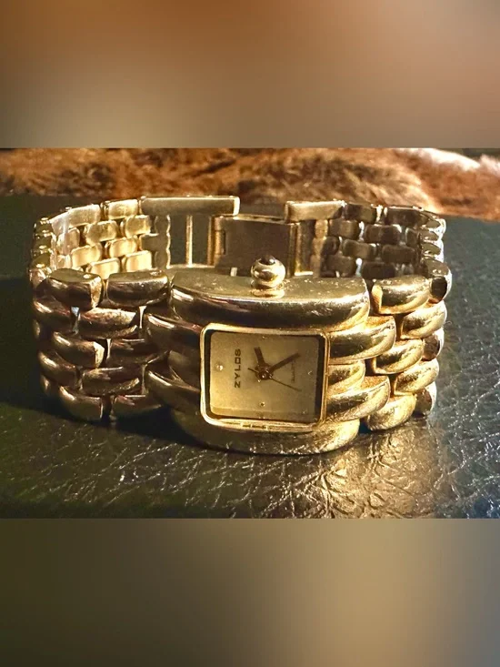 Gold Tone Women’s Bracelet Watch - Square Dial