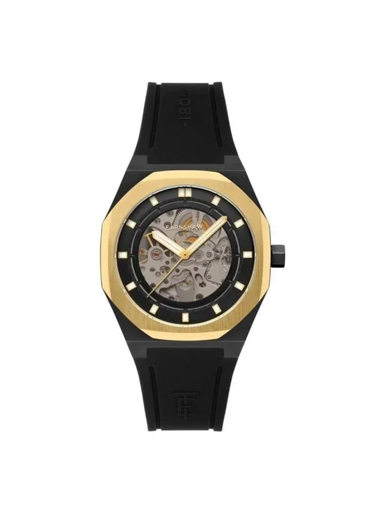 NWT Thomas Earnshaw Drake Automatic Black Dial Men's Watch
