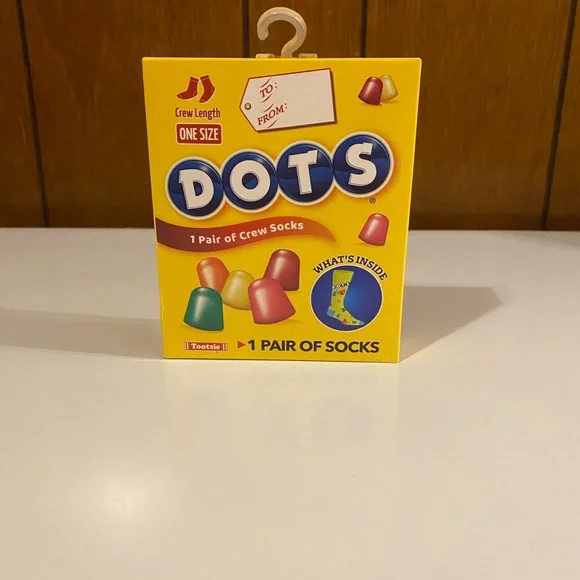 🔴Dots Colorful Crew Socks - Yellow Box