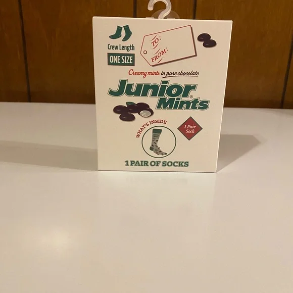 🔴Junior Mint Crew Length Socks - White