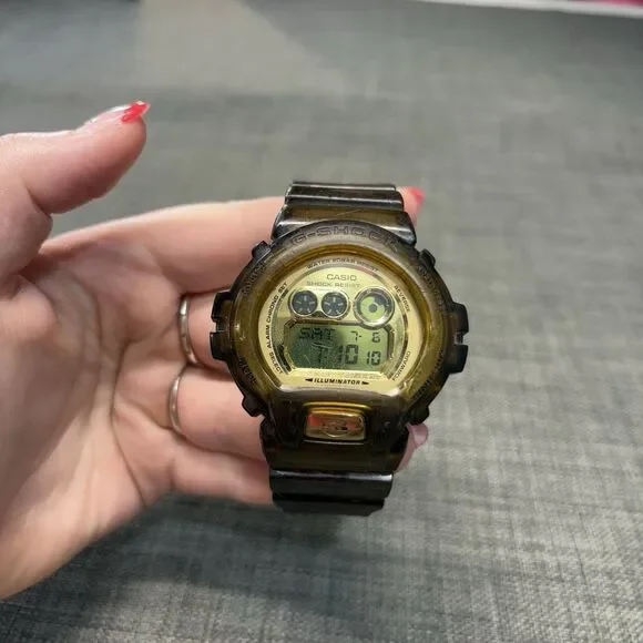 Casio G-SHOCK GD-X6900FB8 Digital Transparent Jelly Brown Gold Quartz Wristwatch