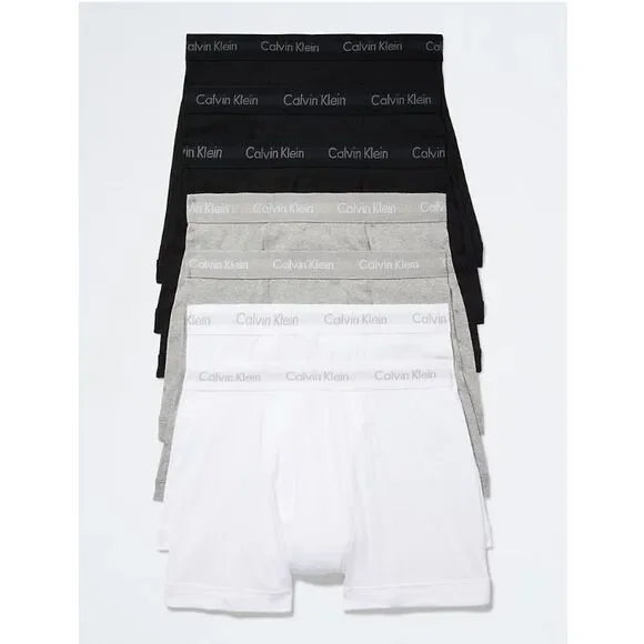 CALVIN KLEIN Men's Underwear Boxer Briefs 100% Cotton Classic Fit Size XL 7-Pack