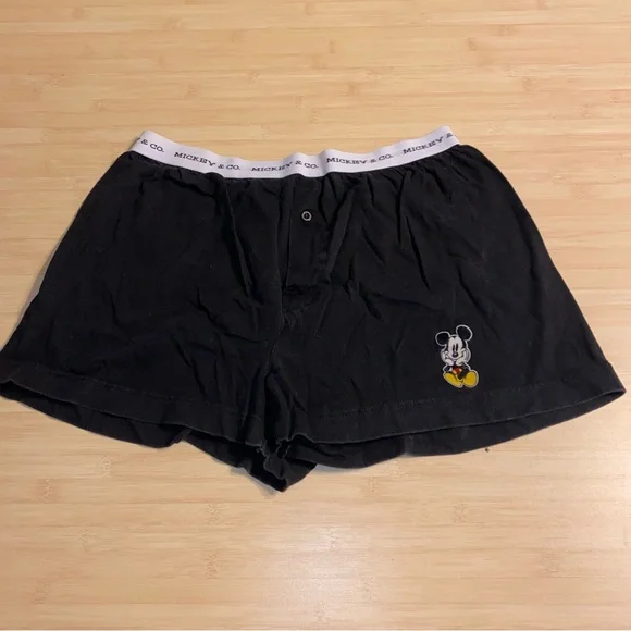 Vintage 90s MICKEY & CO Boxer Shorts Cotton Mickey & Co. Mouse Large Mens