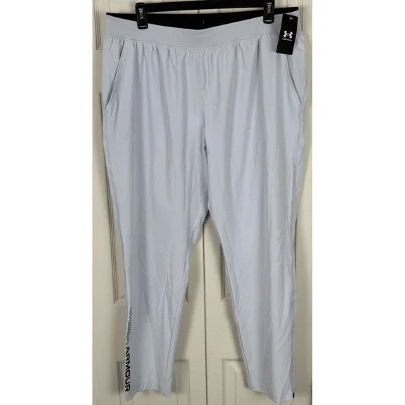 Under Armour Men's UA Storm Run Pants XXL Gray Zip Ankle Train‎ Athletic Soccer